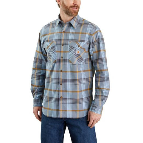 CARHARTT Rugged Flex® Relaxed Fit Lightweight Long-Sleeve Plaid Shirt - 105437