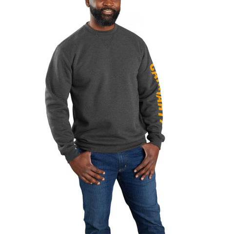 Carhartt Loose Fit Midweight Crewneck Logo Sleeve Graphic Sweatshirt - 105444