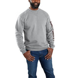 Carhartt Loose Fit Midweight Crewneck Logo Sleeve Graphic Sweatshirt - 105444