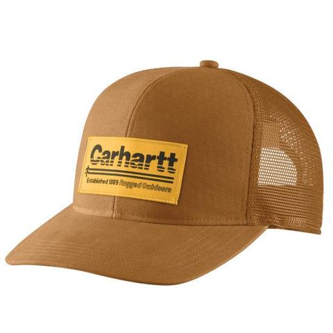 Carhartt Canvas Mesh-Back Outdoors Patch Cap - 105693