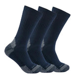 Carhartt Men's Midweight Cotton Blend 3-Pack Crew Socks SC6203M