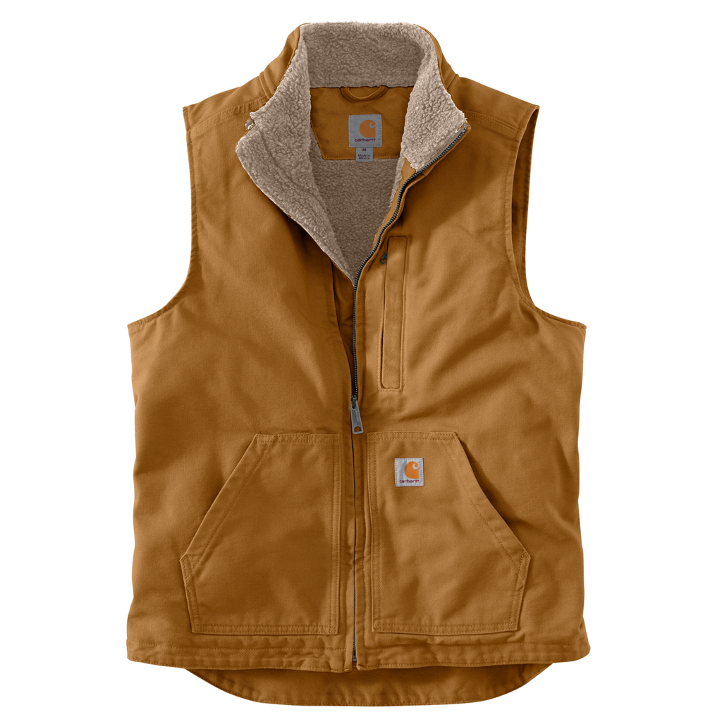 CARHARTT® Gilet à col montant et doublure en sherpa délavé coupe ample - 104277