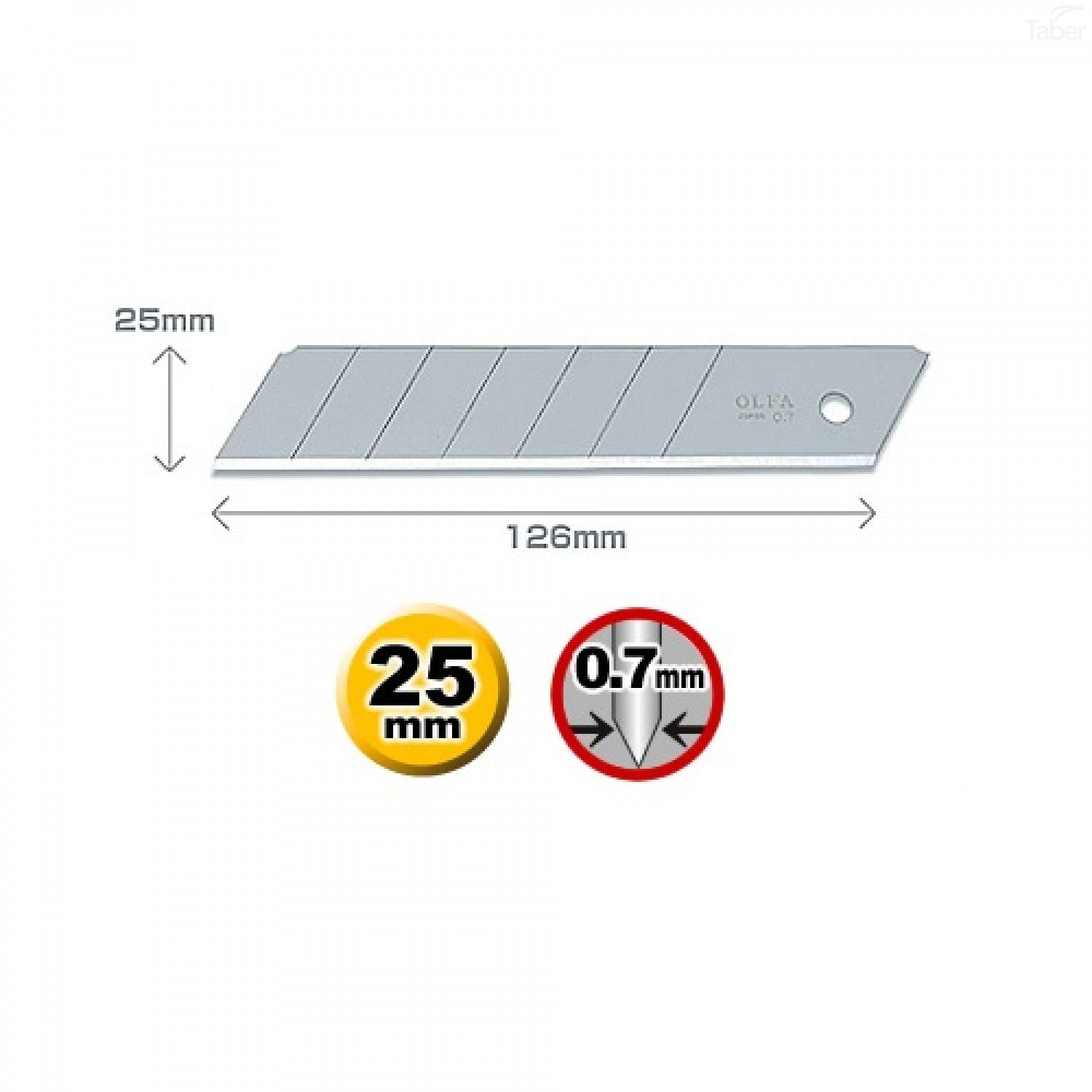 OLFA 20 Pack, 25MM Extra Heavy Duty, Snap-off Replacement Blades