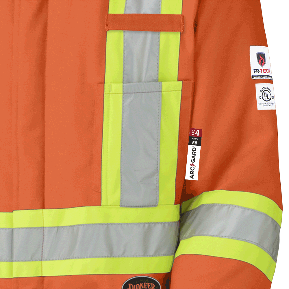 Pioneer 5532 FR/ARC Rated Flame Resistant Quilted Cotton Hi-Vis Coverall V2560151
