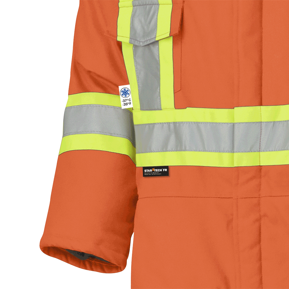 Pioneer 5532 FR/ARC Rated Flame Resistant Quilted Cotton Hi-Vis Coverall V2560151