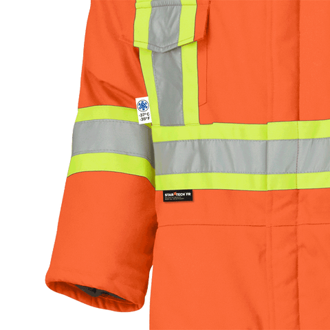 Pioneer 5532 FR/ARC Rated Hi-Viz Orange Flame Resistant Quilted Pioneer 5532 FR/ARC Rated Hi-Viz Orange Flame Resistant Quilted