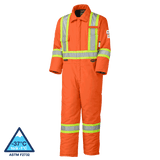 Pioneer 5532 FR/ARC Rated Hi-Viz Orange Flame Resistant Quilted Cotton Safety Coverall V2560151