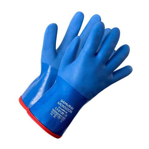 Samurai Monsoon PVC Triple Dipped Glove, Acrylic Boa Liner