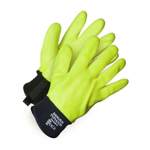 Samurai Typhoon - Lined, Full PVC Coated, Chemical Resistant Work Glove