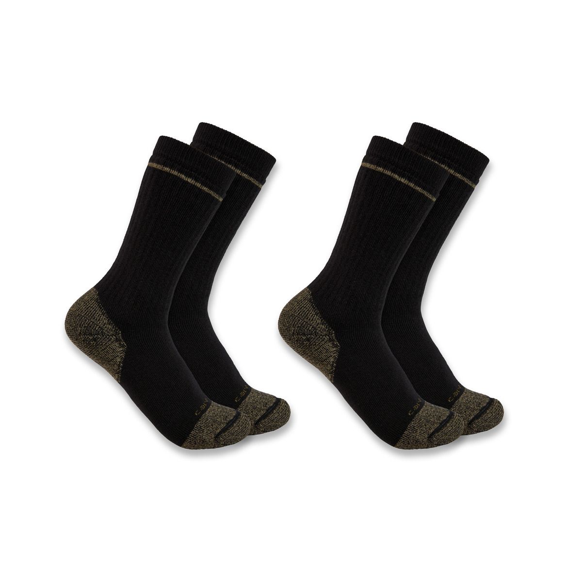 Carhartt Midweight Cotton Blend 2 Pack Steel Toe Boot Socks - SB5552M