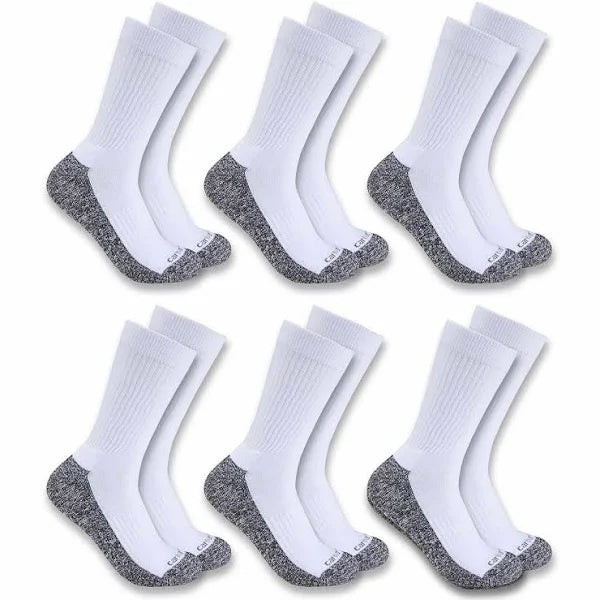 Carhartt SC2416M - Midweight Crew Sock 6-Pack