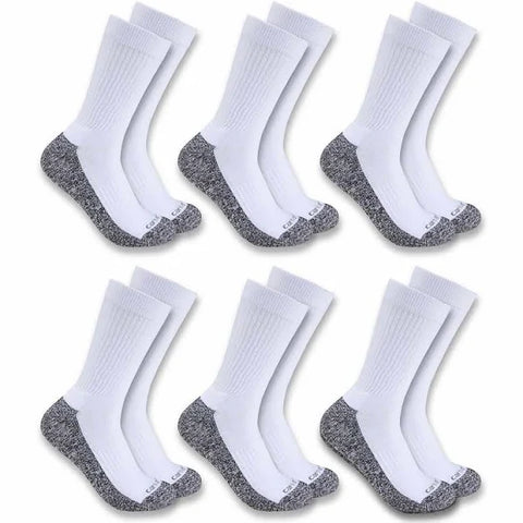 Carhartt SC2416M - Midweight Crew Sock 6-Pack
