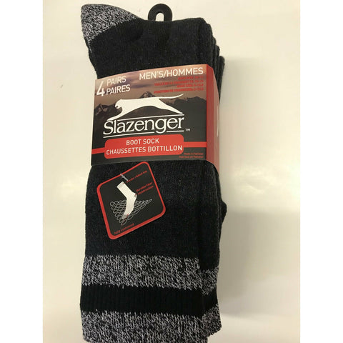 Slazenger Lot de 4 paires de chaussettes en coton pour homme
