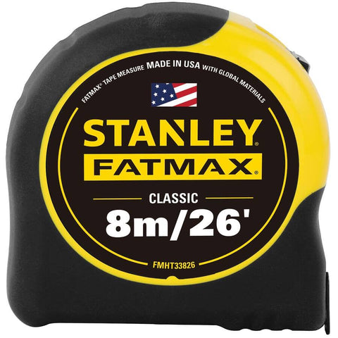 Stanley Fatmax® 8 m/26 pieds. Ruban à mesurer classique 33-826