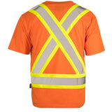 ForceField Poly/Cotton Hi-Vis Crew Neck Short Sleeve T-Shirt with Pocket 022-TCCBE