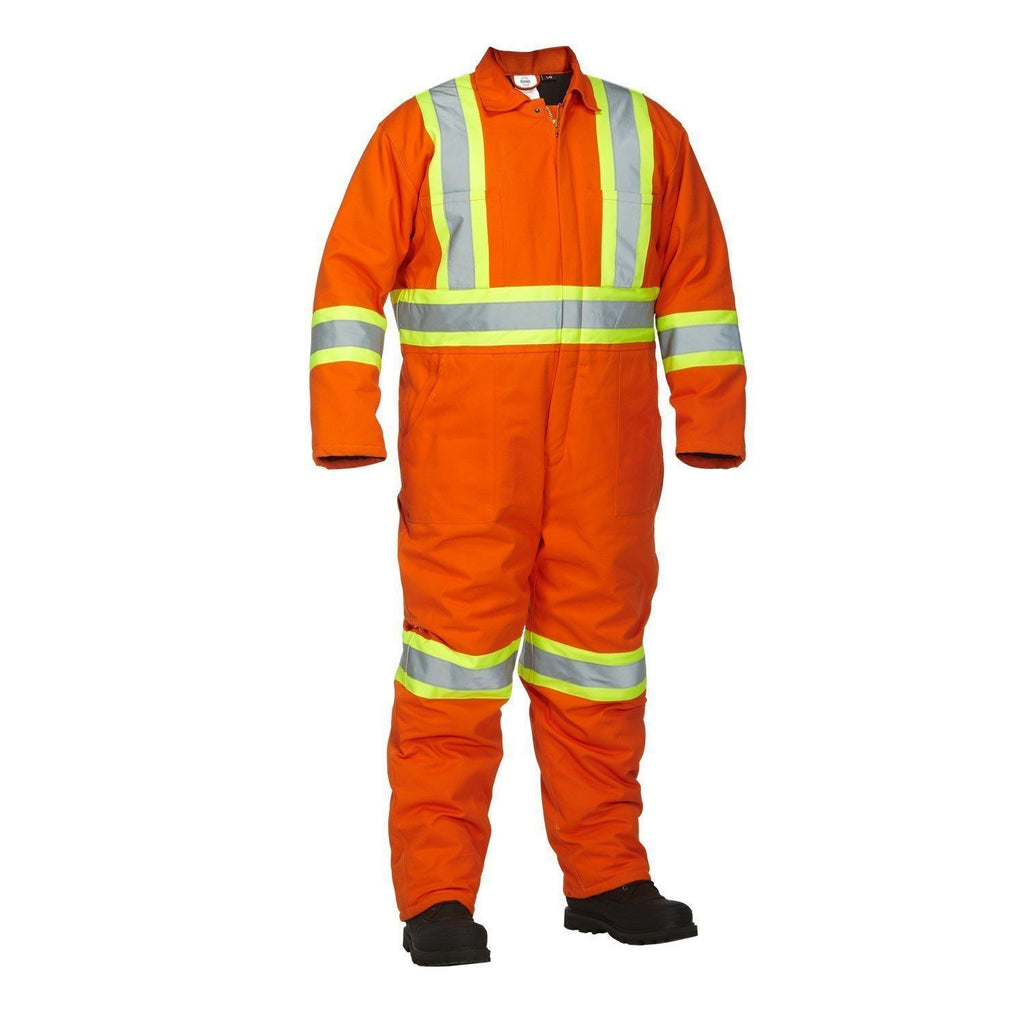 FORCEFIELD Winter Lined Cotton Canvas Safety Coverall 024-OR34